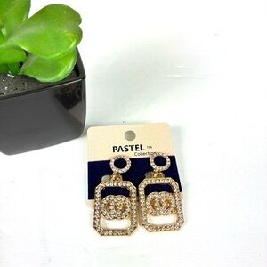 Women’s Rhinestone Earrings Elegant Formal Party Clip On